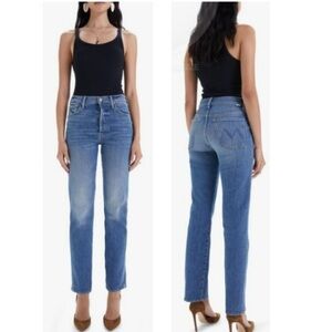 MOTHER High Waisted Double Hiker Skimp in Love Bombs Size 28